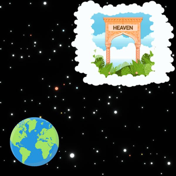 Circling between Earth and Heaven endlessly