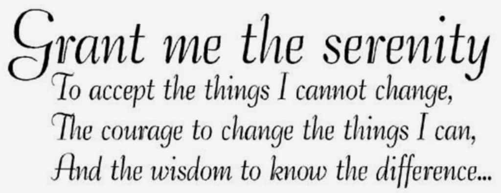 Serenity Prayer