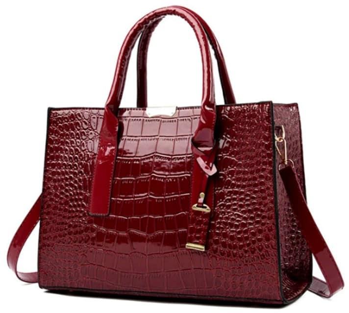 Red Crocodile Purse