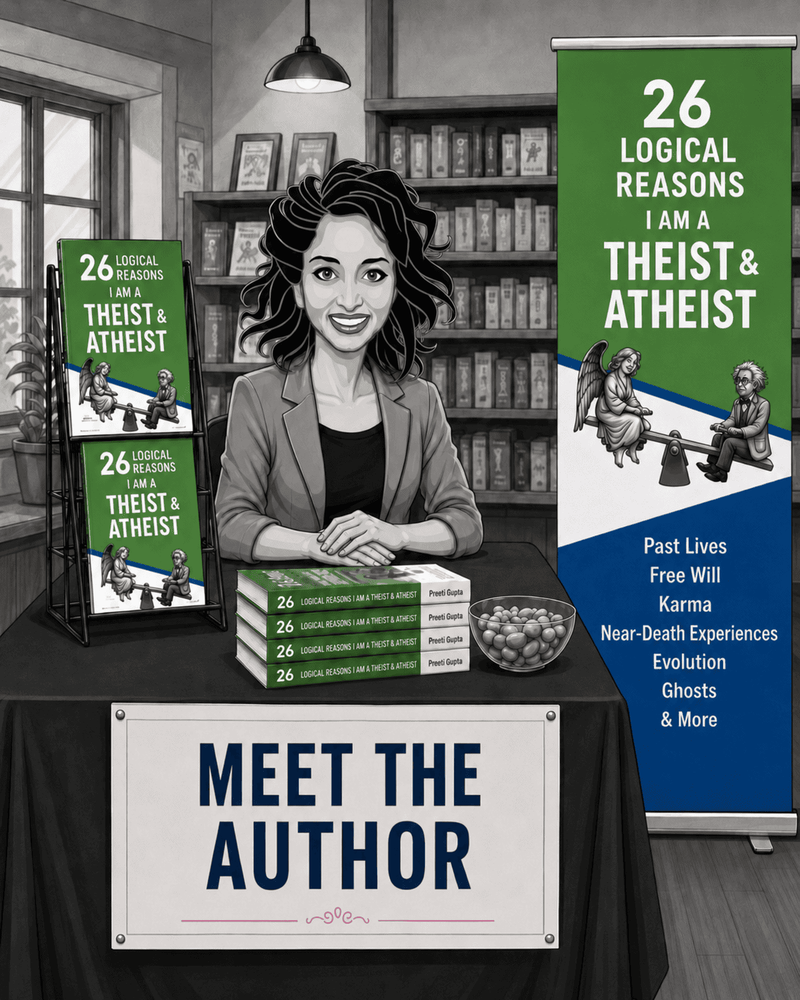 Preeti Gupta meet the author book event display